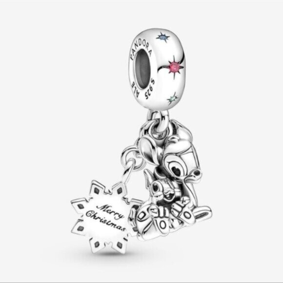 Authentic Pandora Disney Bambi & Thumper Dangle Charm - Picture 1 of 5